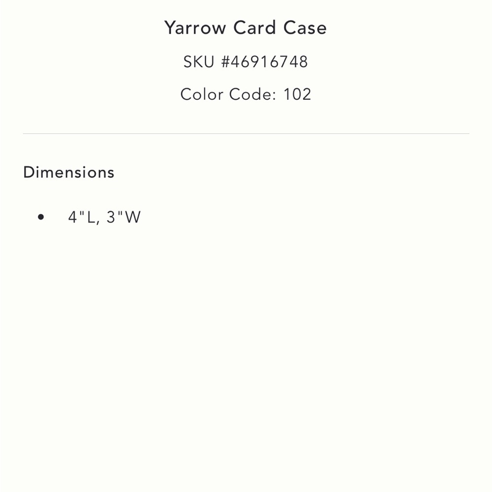 🐰 Anthropologie Yarrow Card Case (NWOT; Green/Gold) - Picture 5 of 8